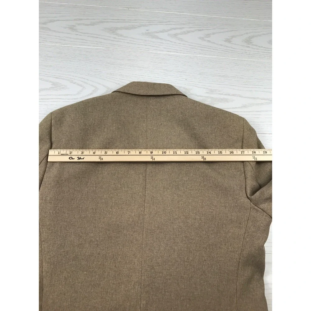 Vintage Levi's Blazer Sport Coat 42 Brown Wool 2 Button Single Vent Business 80s
